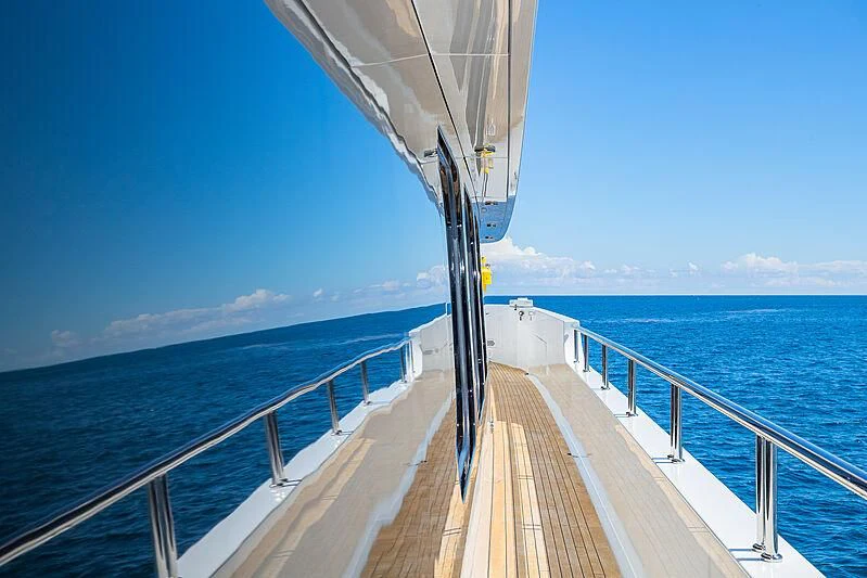 a boat on the water aboard AMORE Yacht for Charter