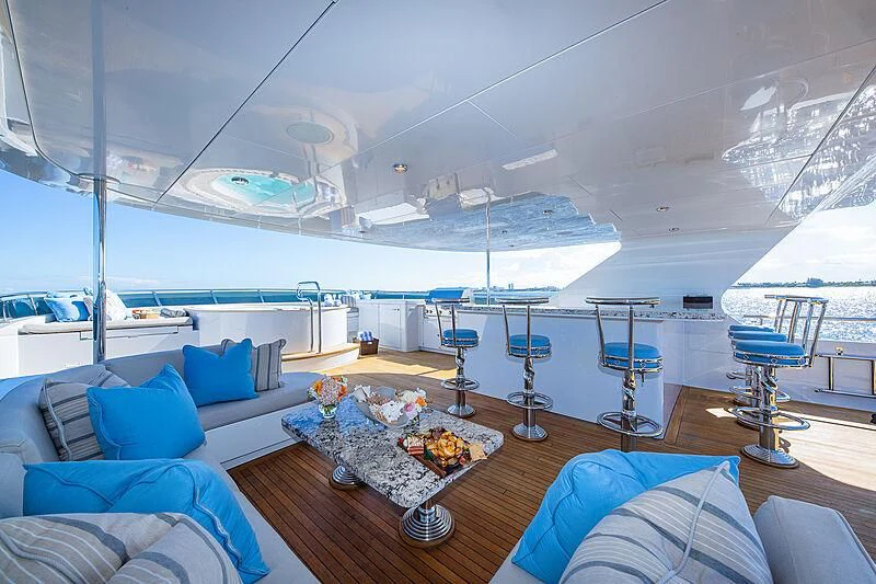 a boat on the water aboard AMORE Yacht for Charter