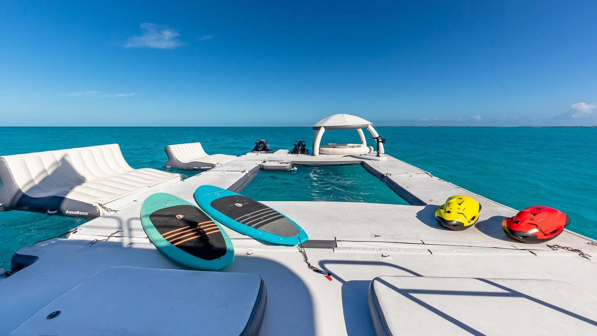 a boat on the water aboard AMORE Yacht for Charter