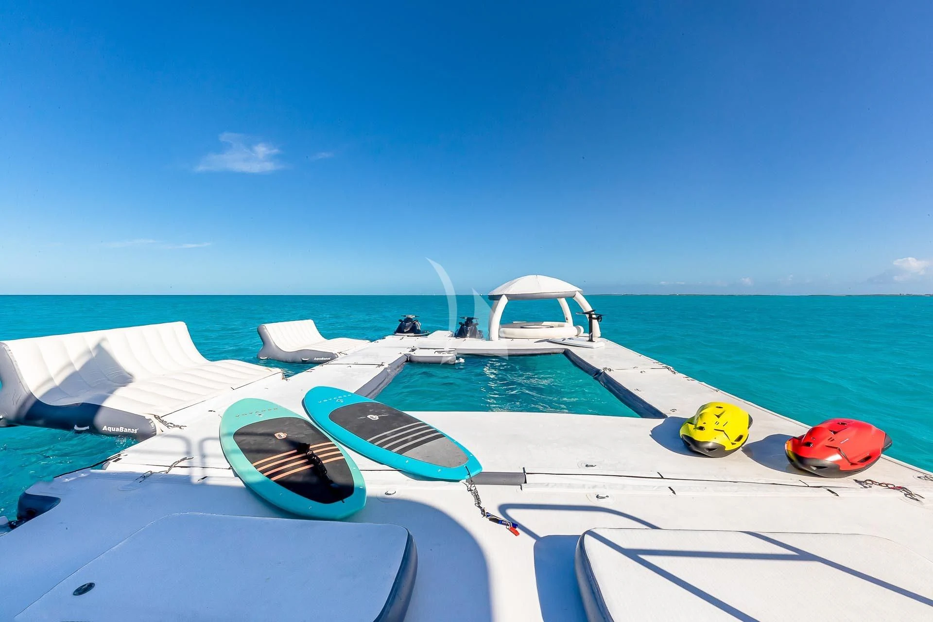 a boat on the water aboard AMORE Yacht for Charter