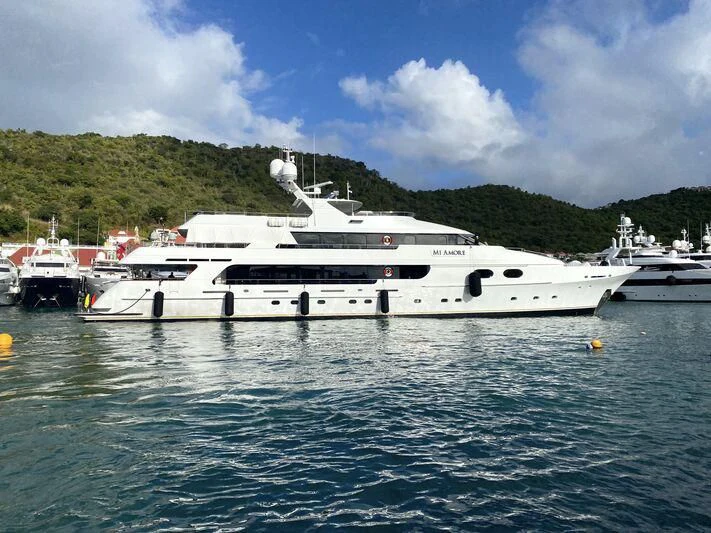 a group of boats in the water aboard AMORE Yacht for Charter