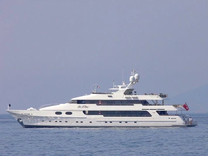 a white yacht in the water aboard AMORE Yacht for Charter