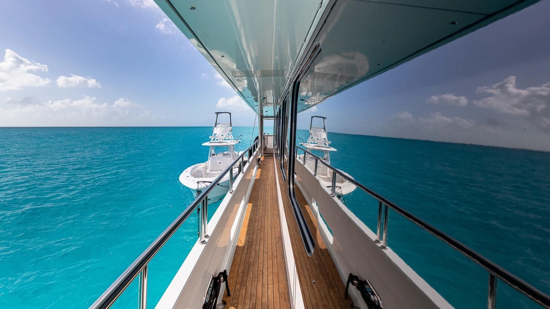 a boat on the water aboard AMORE Yacht for Charter