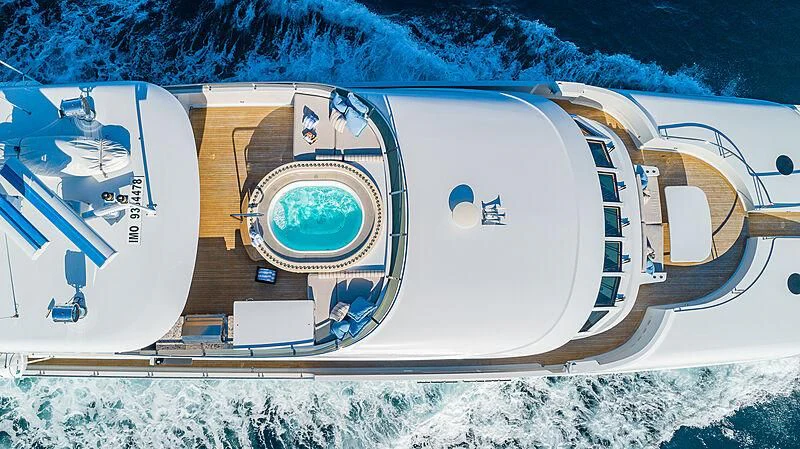 diagram aboard AMORE Yacht for Charter