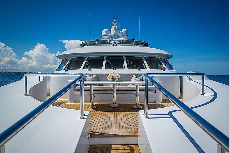 a boat on a body of water aboard AMORE Yacht for Charter