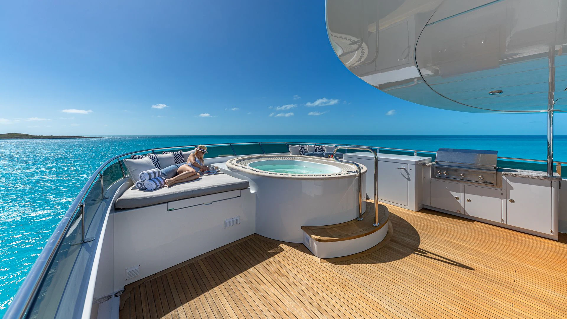 a boat on the water aboard AMORE Yacht for Charter