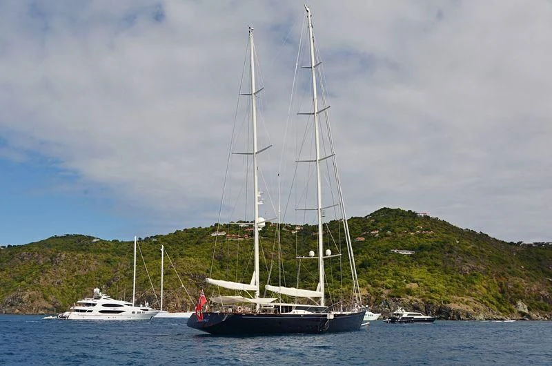 a sailboat on the water aboard SQUALL Yacht for Sale