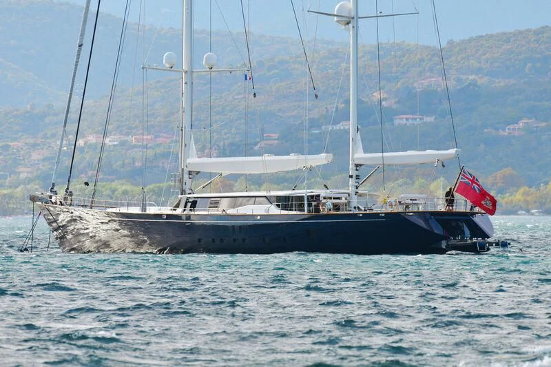 a boat on the water aboard SQUALL Yacht for Sale