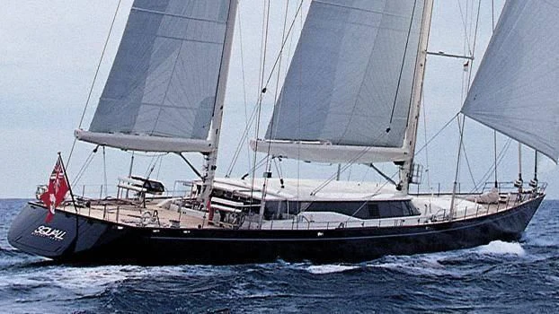 a boat sailing on the sea aboard SQUALL Yacht for Sale