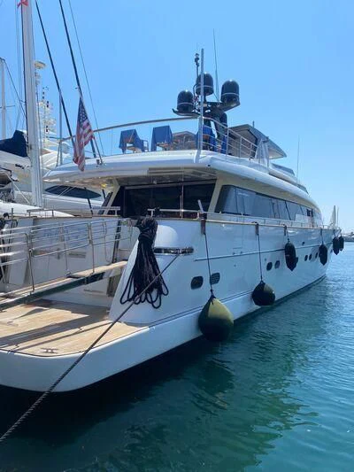 a boat in the water aboard D MARE Yacht for Sale