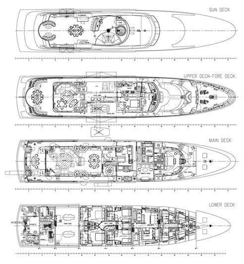 diagram aboard VIBRANCE Yacht for Sale
