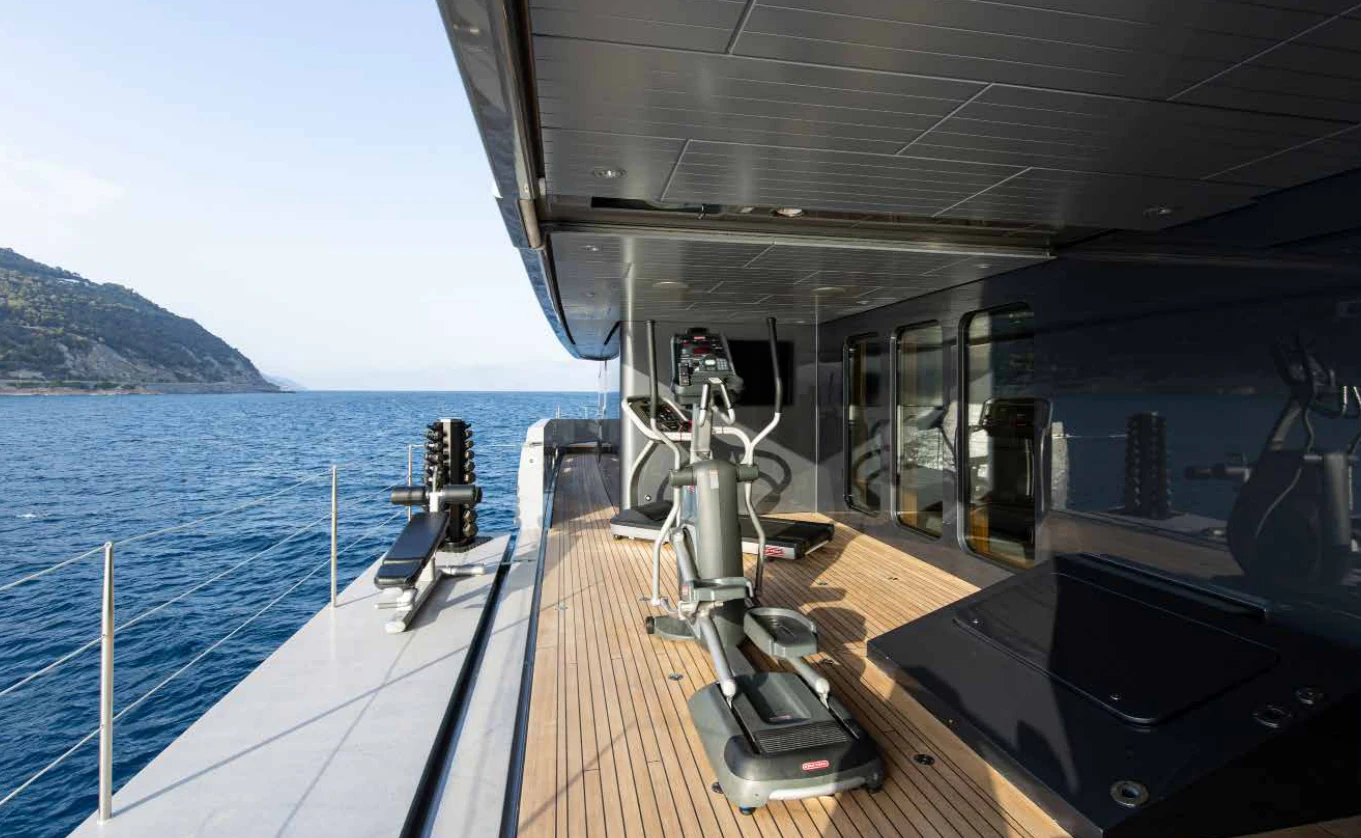 a boat on the water aboard VIBRANCE Yacht for Sale