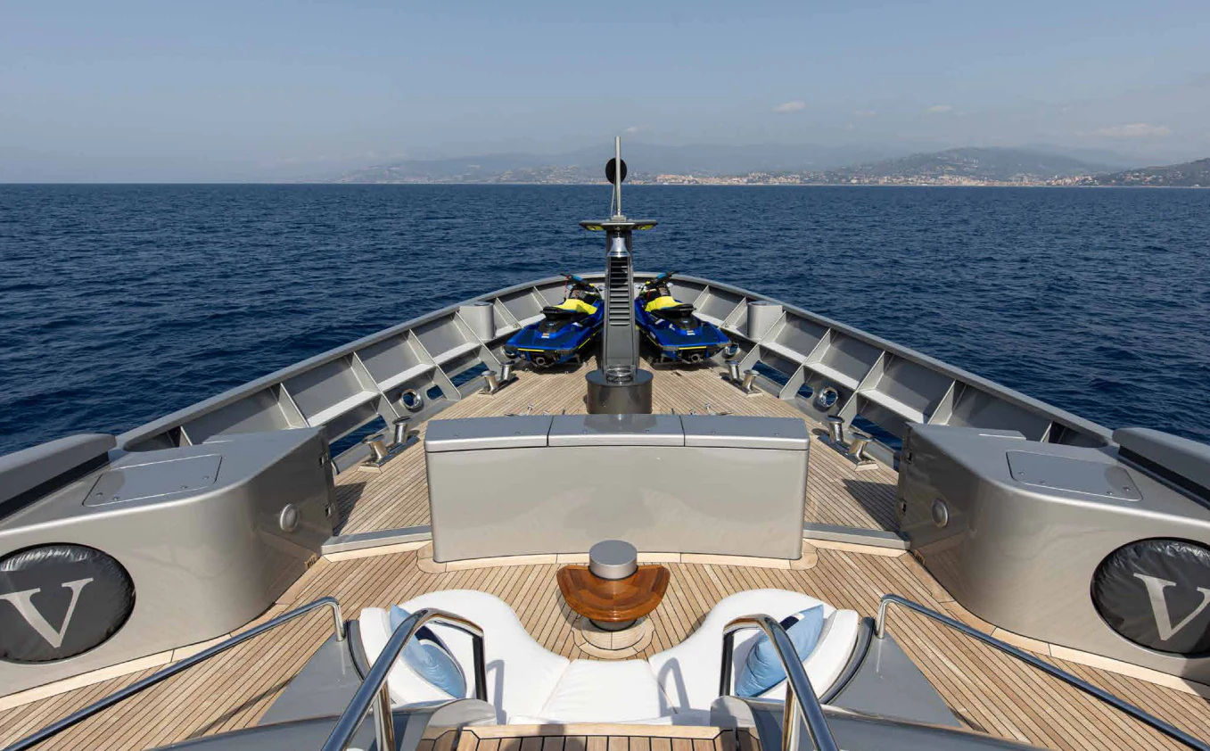 a boat on the water aboard VIBRANCE Yacht for Sale
