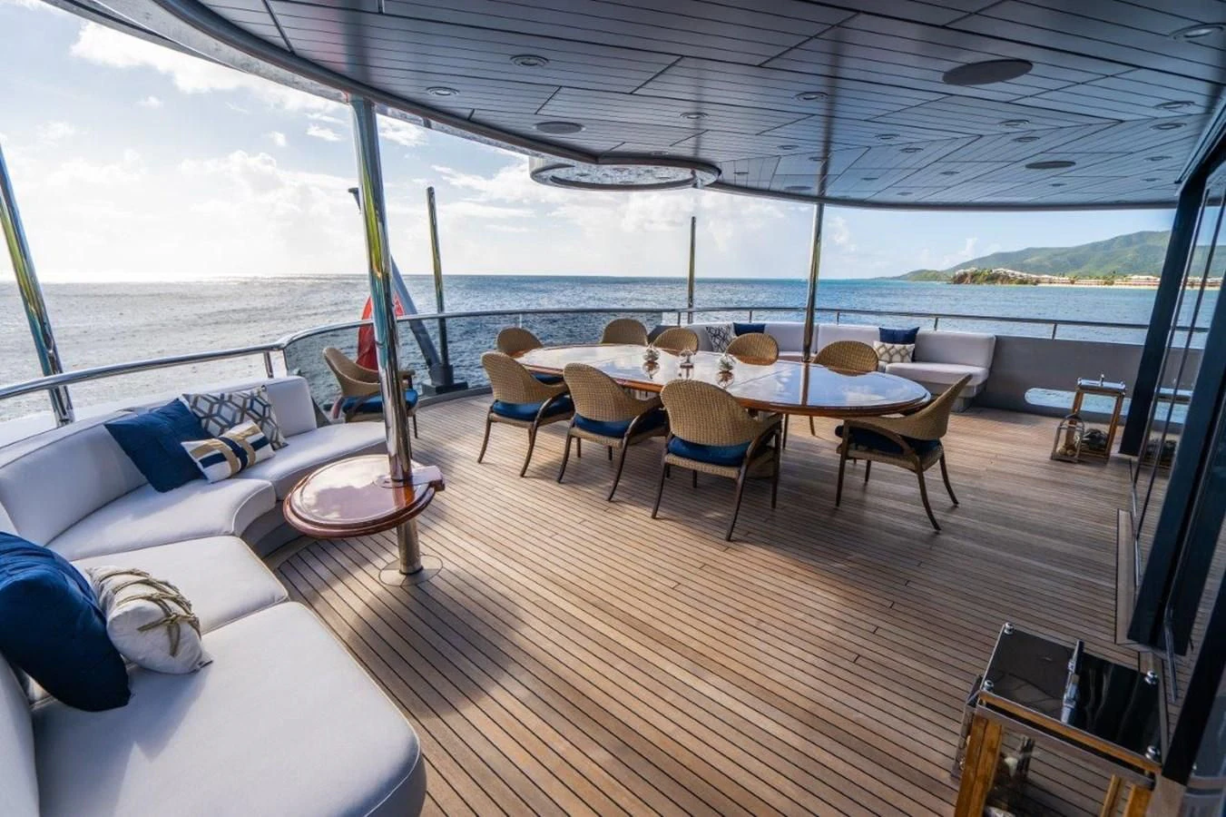 a boat on the water aboard VIBRANCE Yacht for Sale