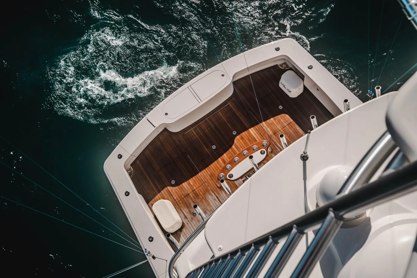 a boat on the water aboard PLAN B Yacht for Sale