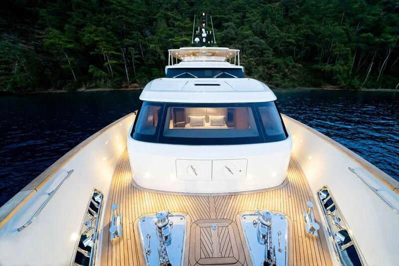 a boat on the water aboard SOUTH SEA Yacht for Sale