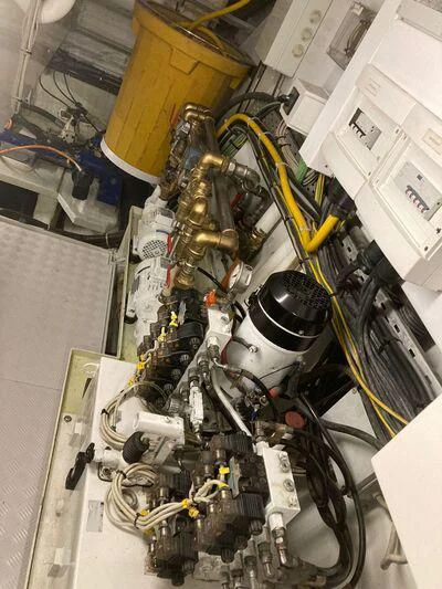 a machine with wires aboard SOUTH SEA Yacht for Sale
