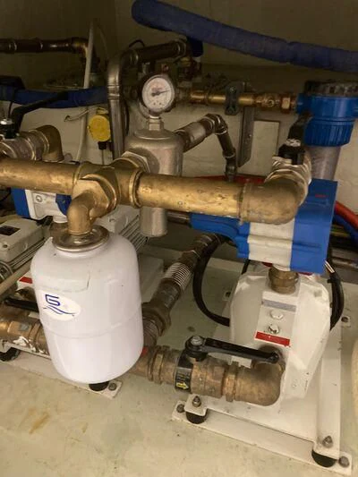 a close-up of a machine aboard SOUTH SEA Yacht for Sale