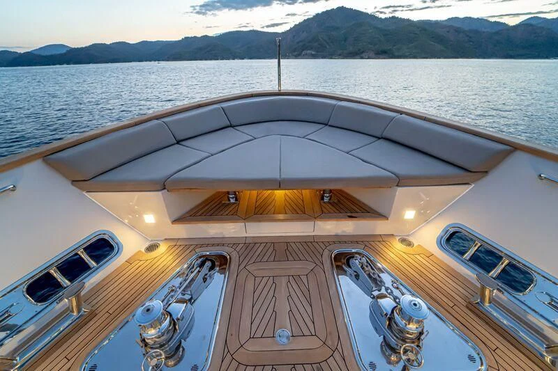 a boat on the water aboard SOUTH SEA Yacht for Sale