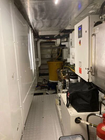 a room with a machine aboard SOUTH SEA Yacht for Sale