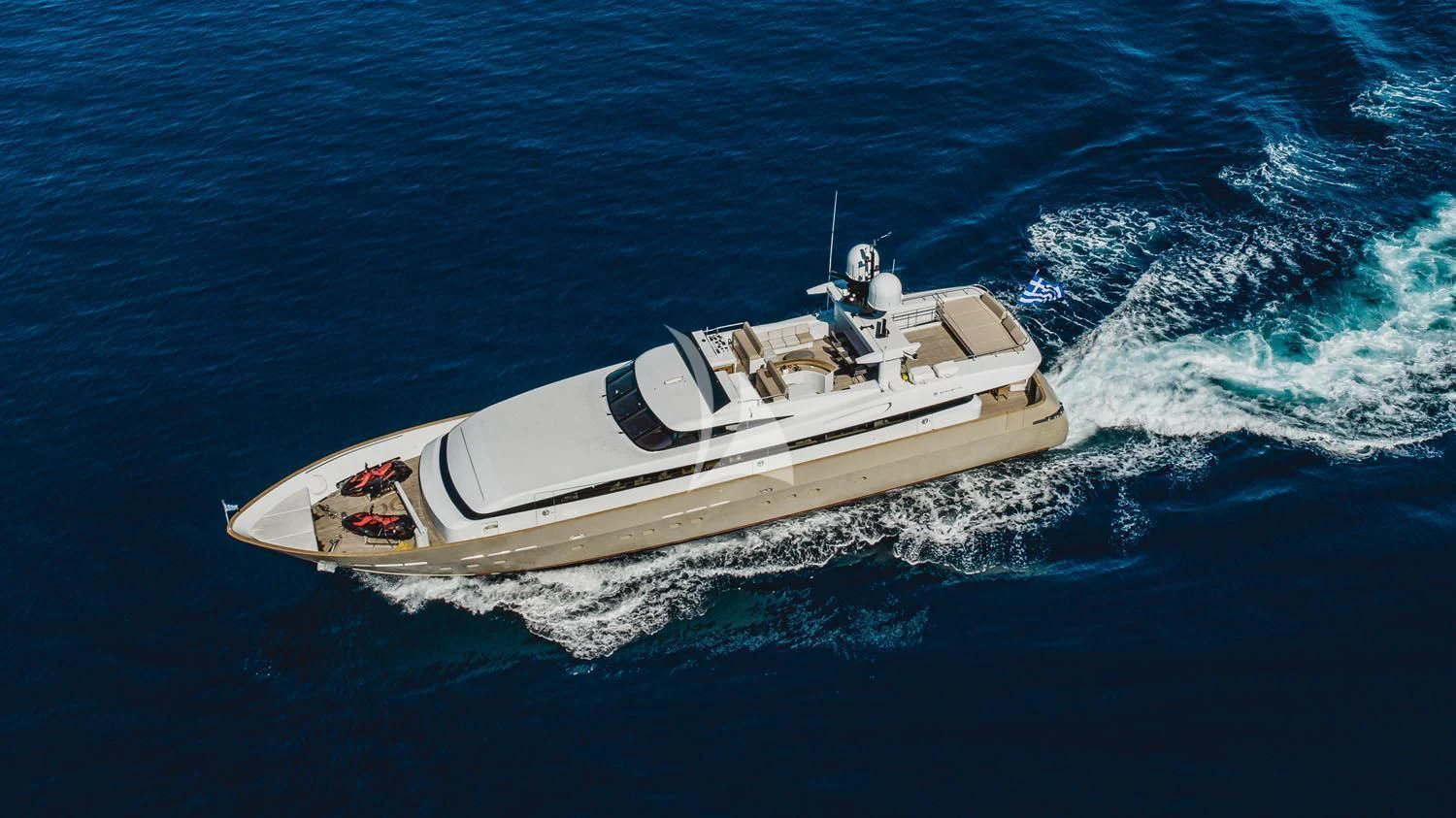a boat in the water aboard LOANA Yacht for Sale