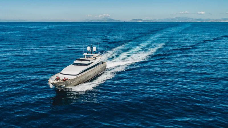 a boat on the water aboard LOANA Yacht for Sale