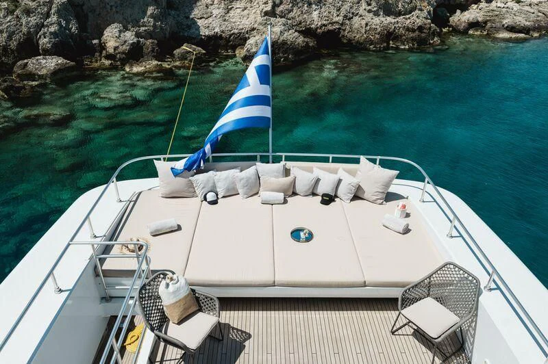 a boat on the water aboard LOANA Yacht for Sale