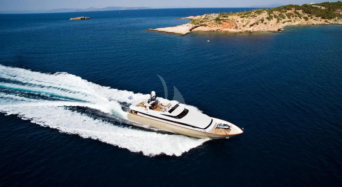 a boat on the water aboard LOANA Yacht for Sale