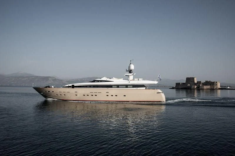 a boat in the water aboard LOANA Yacht for Sale