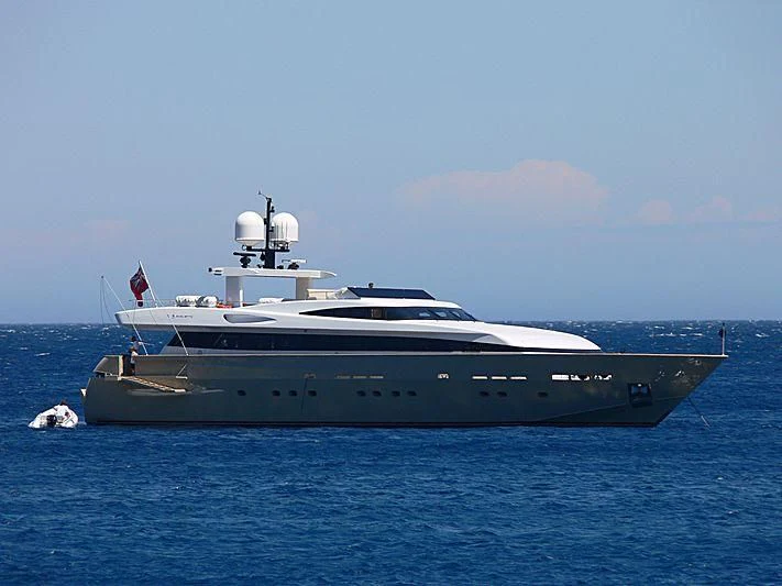 a boat in the water aboard LOANA Yacht for Sale