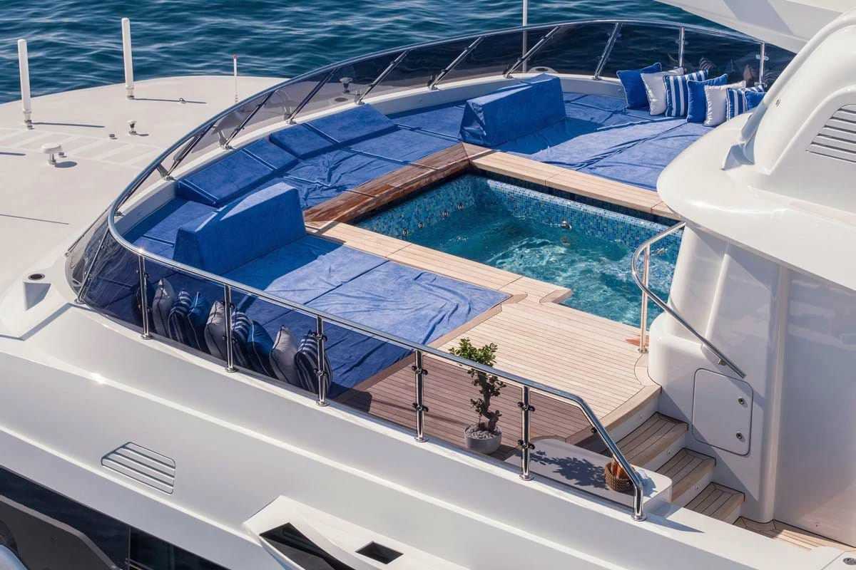 a boat on the water aboard COCKTAILS Yacht for Sale