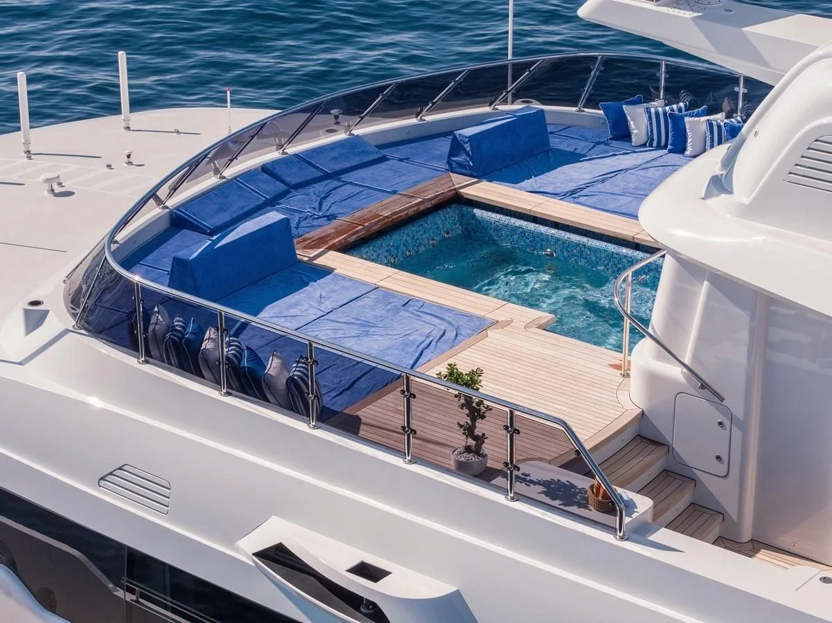 a boat on the water aboard COCKTAILS Yacht for Sale