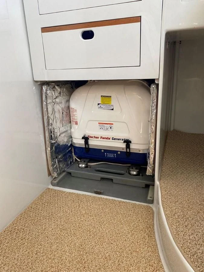 a machine in a room aboard ROUTE 66 Yacht for Sale