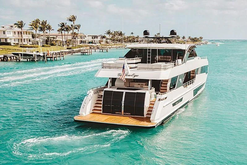 a boat on the water aboard VOYAGER Yacht for Sale