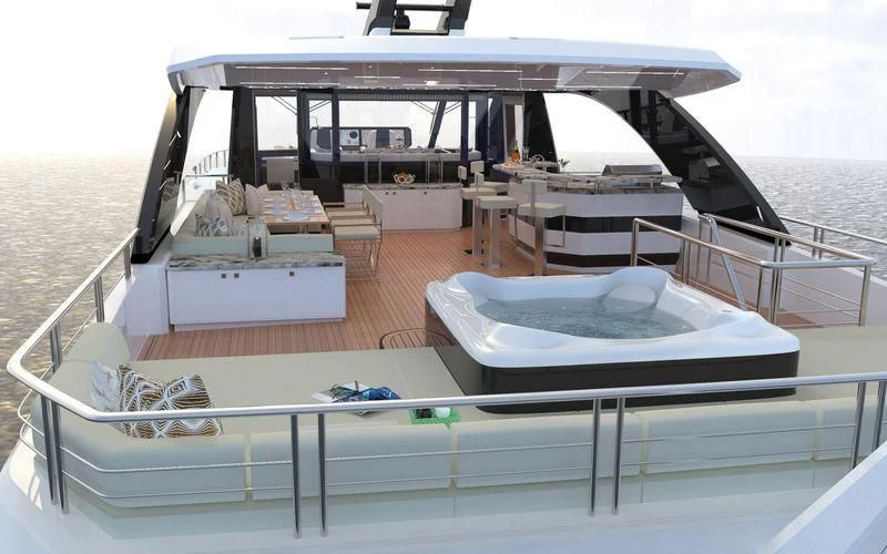 a boat on the water aboard VOYAGER Yacht for Sale