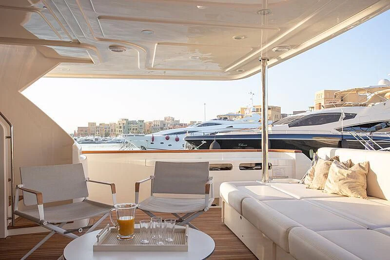 a boat on the water aboard MIRA 1 Yacht for Sale