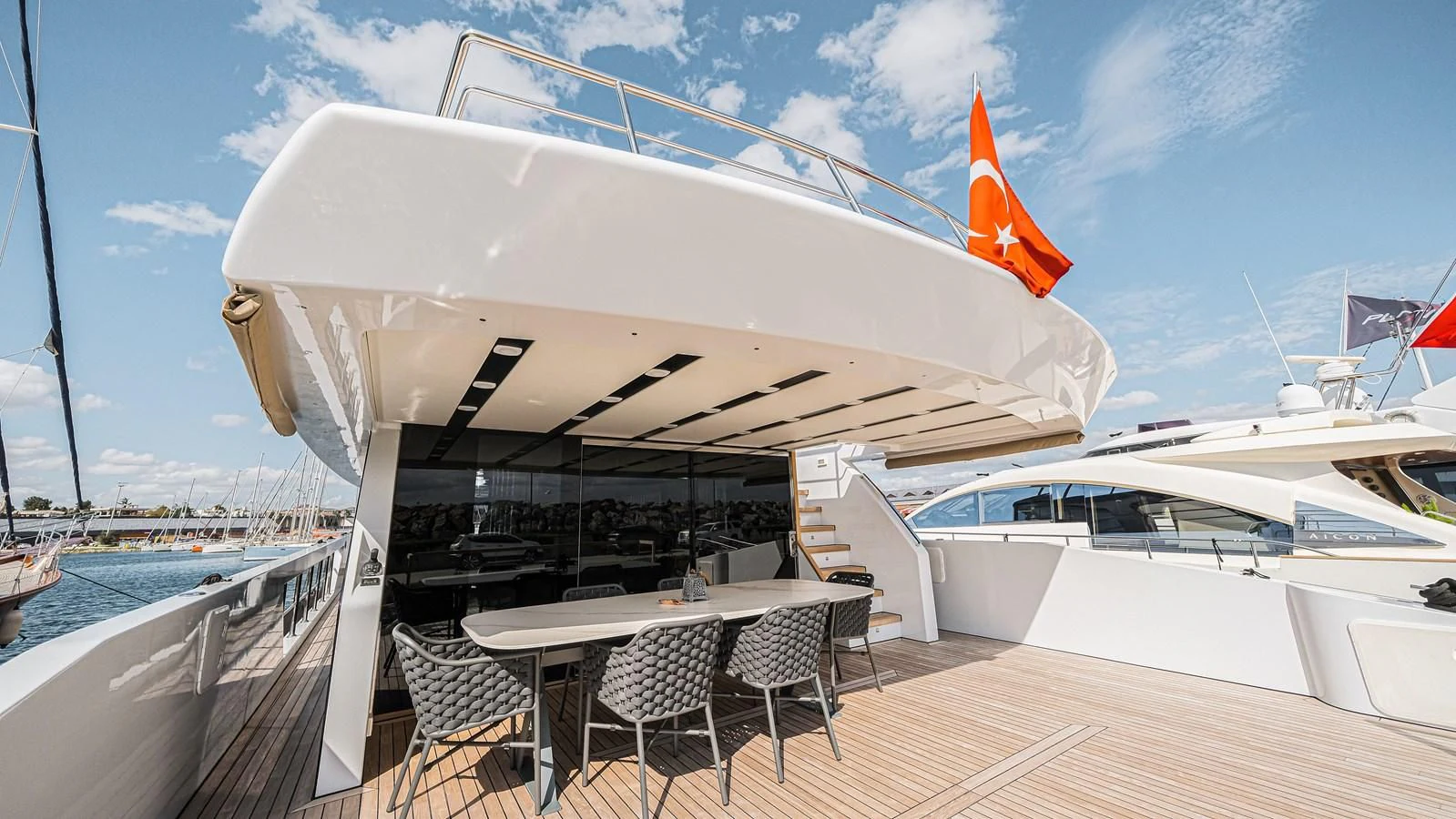 a boat on the water aboard ONYX 87/01 Yacht for Sale
