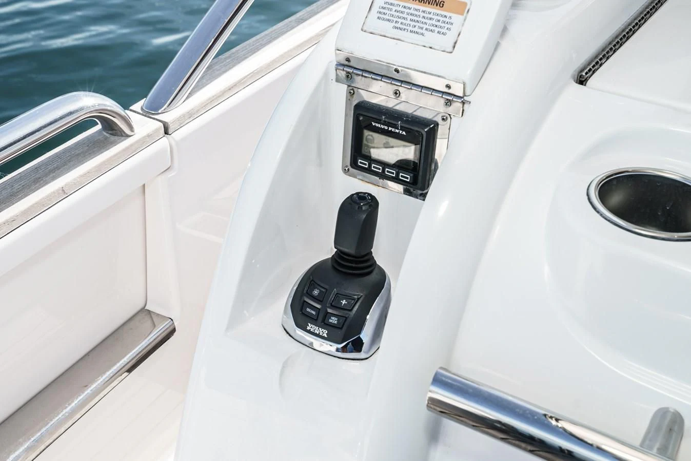 a close-up of a car aboard VALENCIA Yacht for Sale