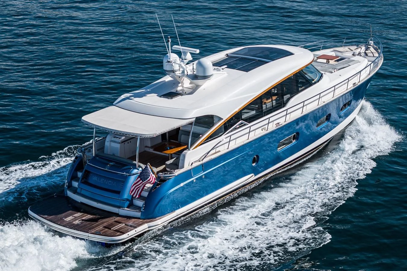 a boat on the water aboard VALENCIA Yacht for Sale