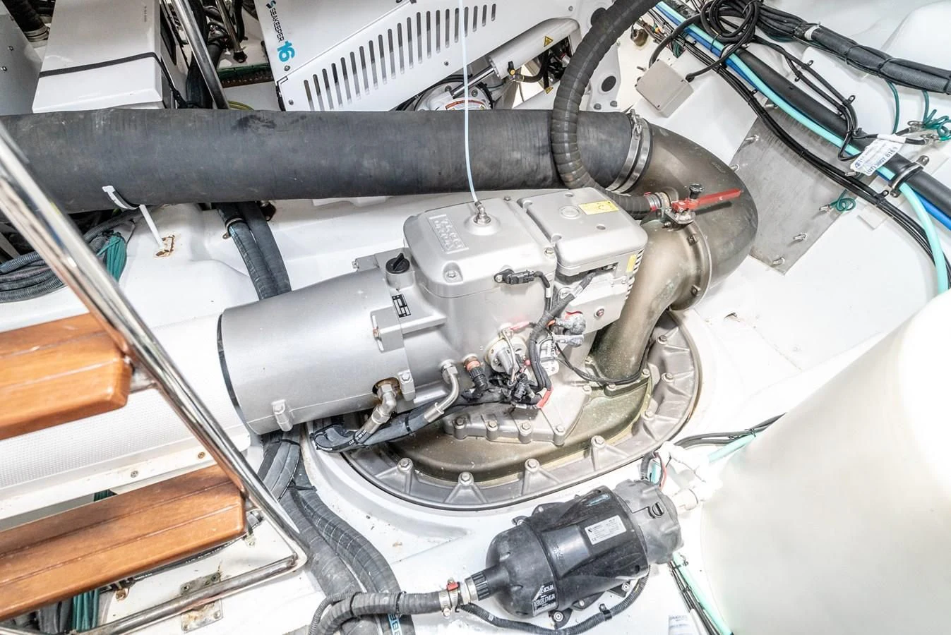 a machine with wires aboard VALENCIA Yacht for Sale