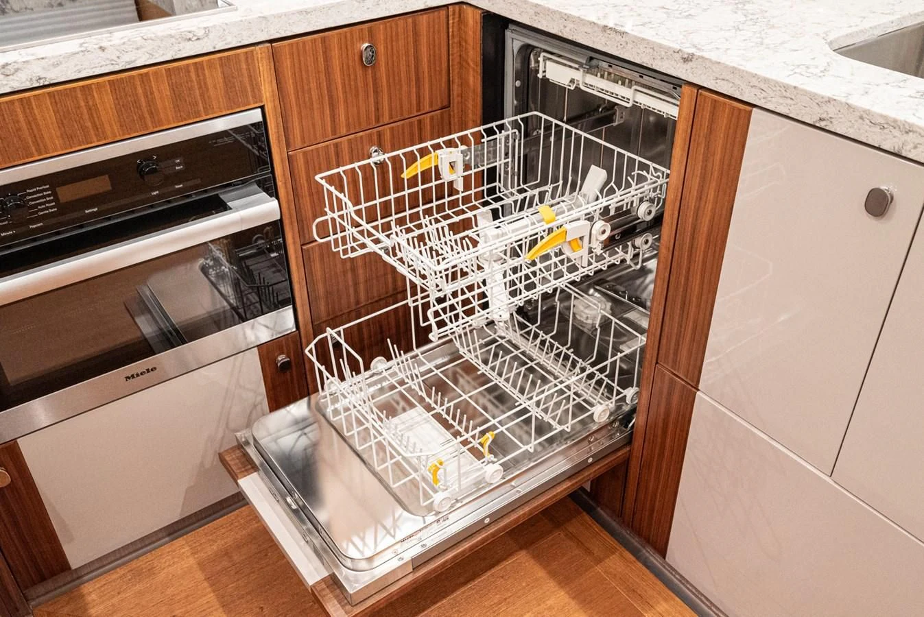 a dishwasher full of food aboard VALENCIA Yacht for Sale