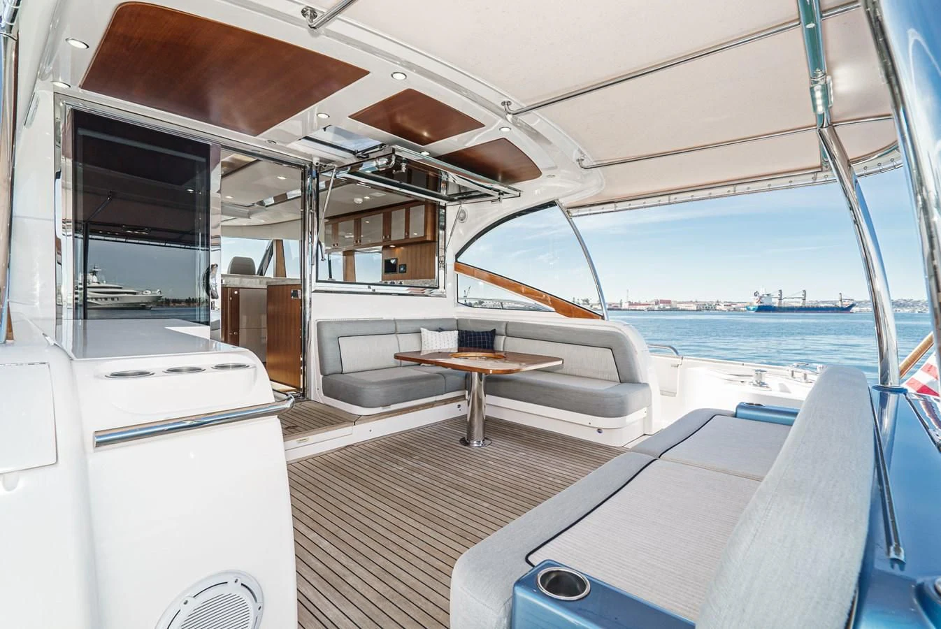 inside of a boat aboard VALENCIA Yacht for Sale