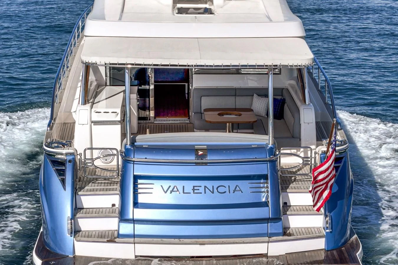 a boat on the water aboard VALENCIA Yacht for Sale