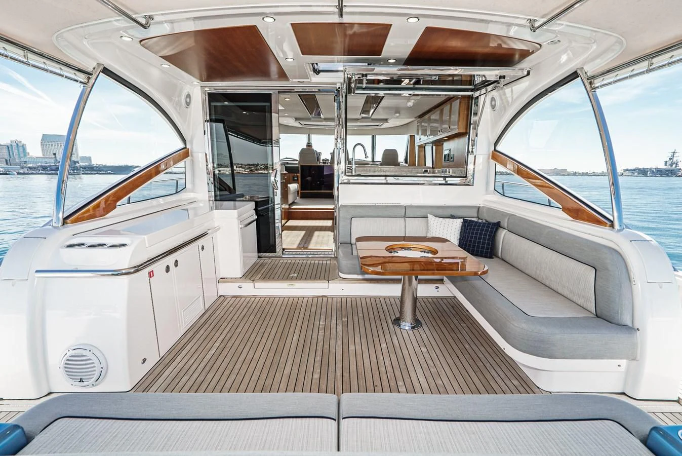 inside of a boat aboard VALENCIA Yacht for Sale