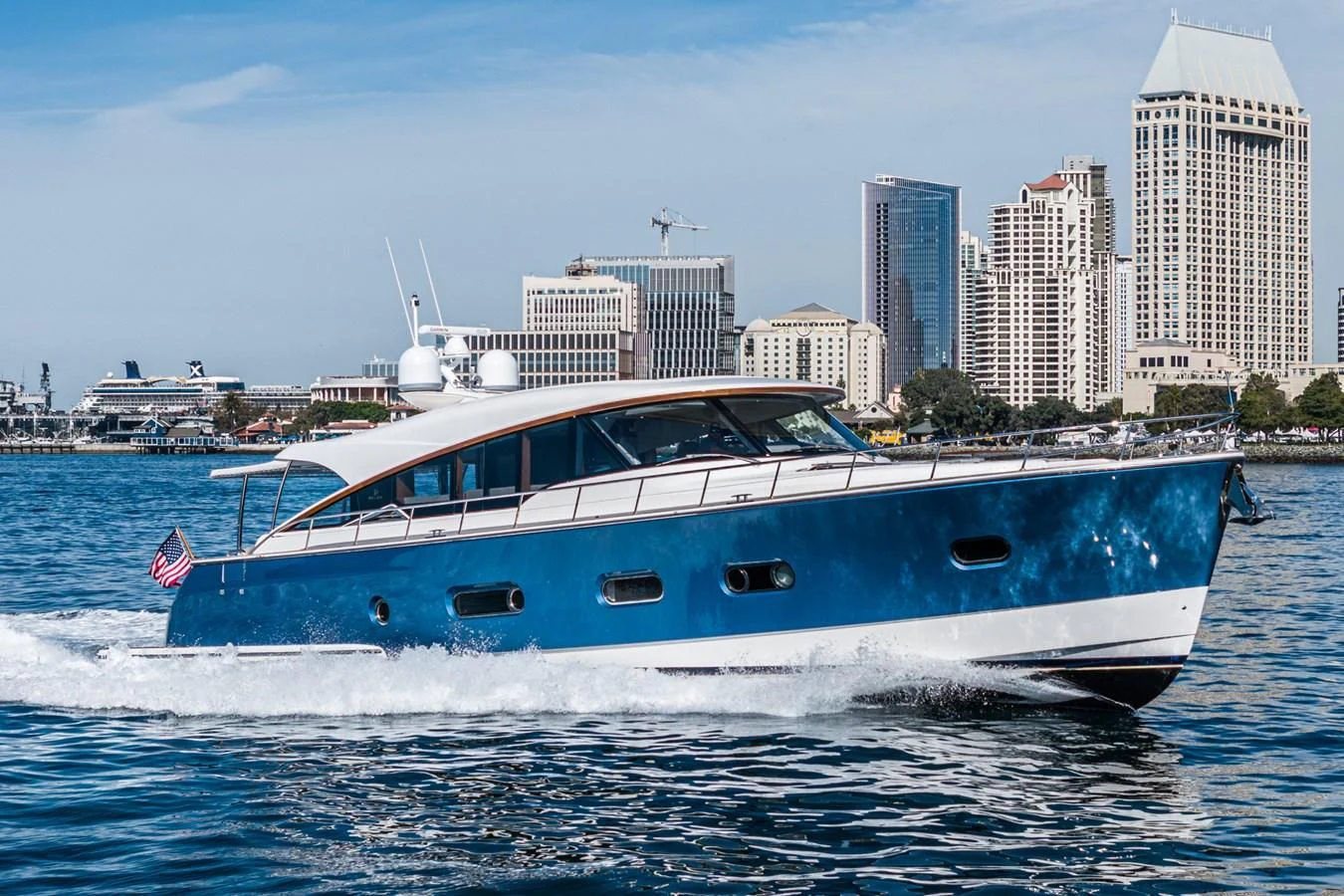 a boat on the water aboard VALENCIA Yacht for Sale