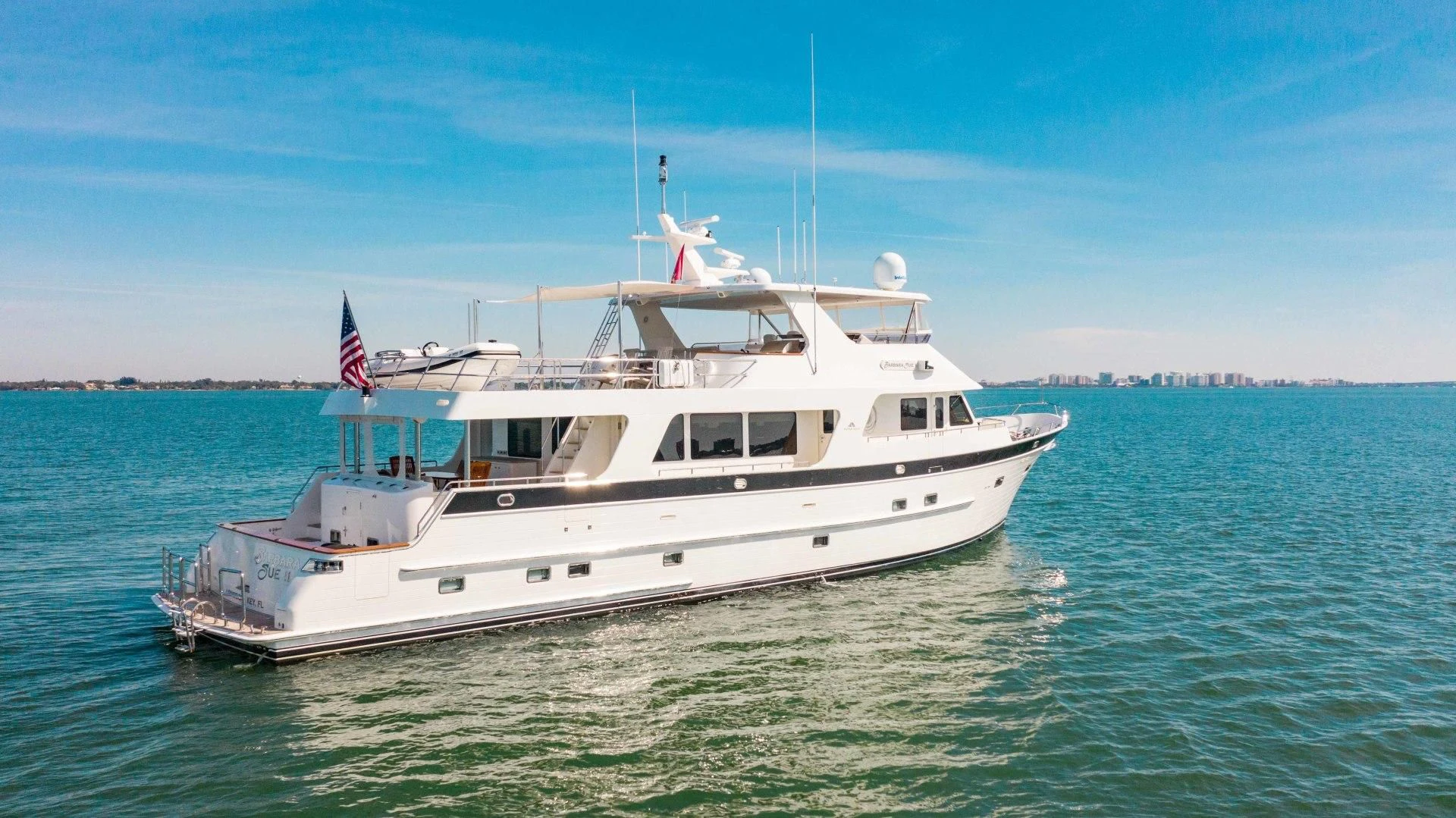 a boat in the water aboard ON LIBERTY Yacht for Sale