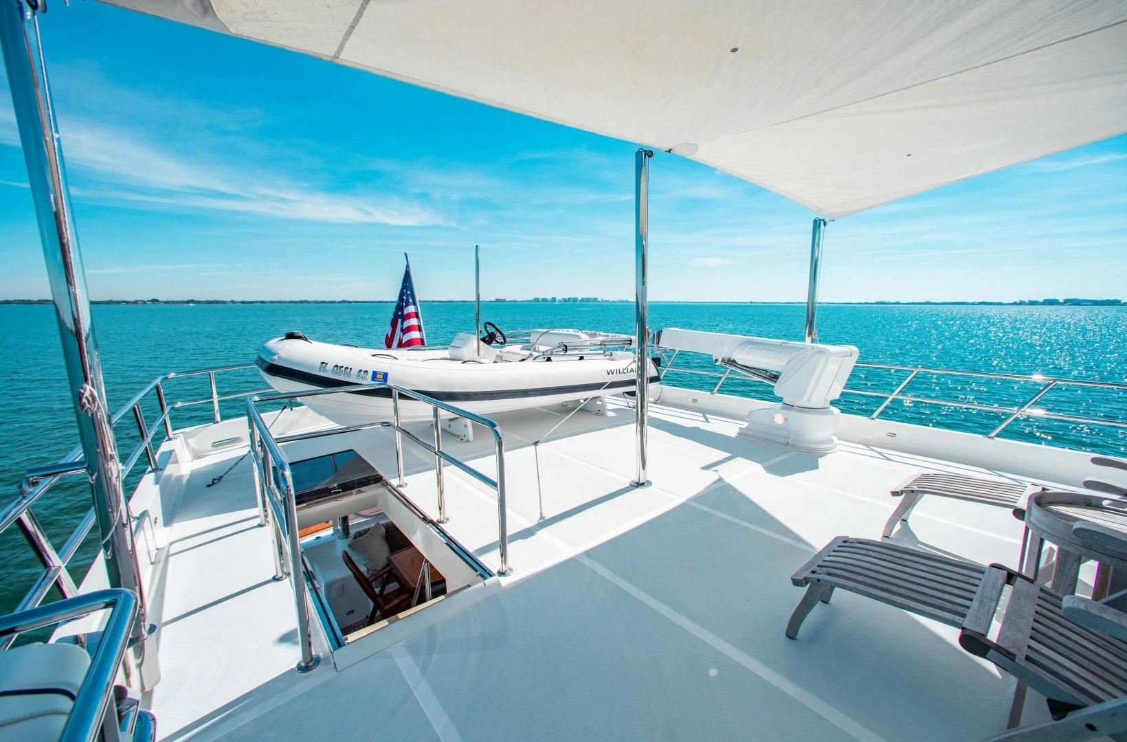 a boat on the water aboard ON LIBERTY Yacht for Sale