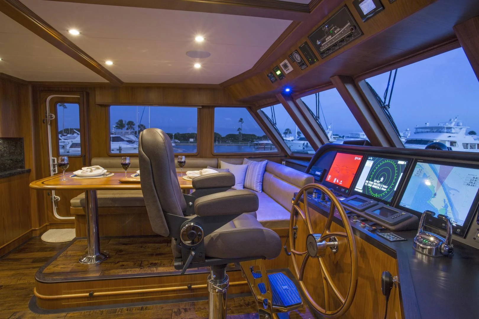 inside of a bus aboard ON LIBERTY Yacht for Sale