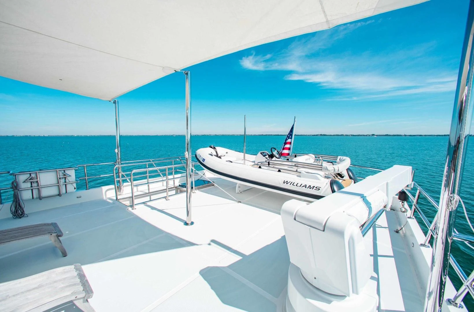 a boat on the water aboard ON LIBERTY Yacht for Sale