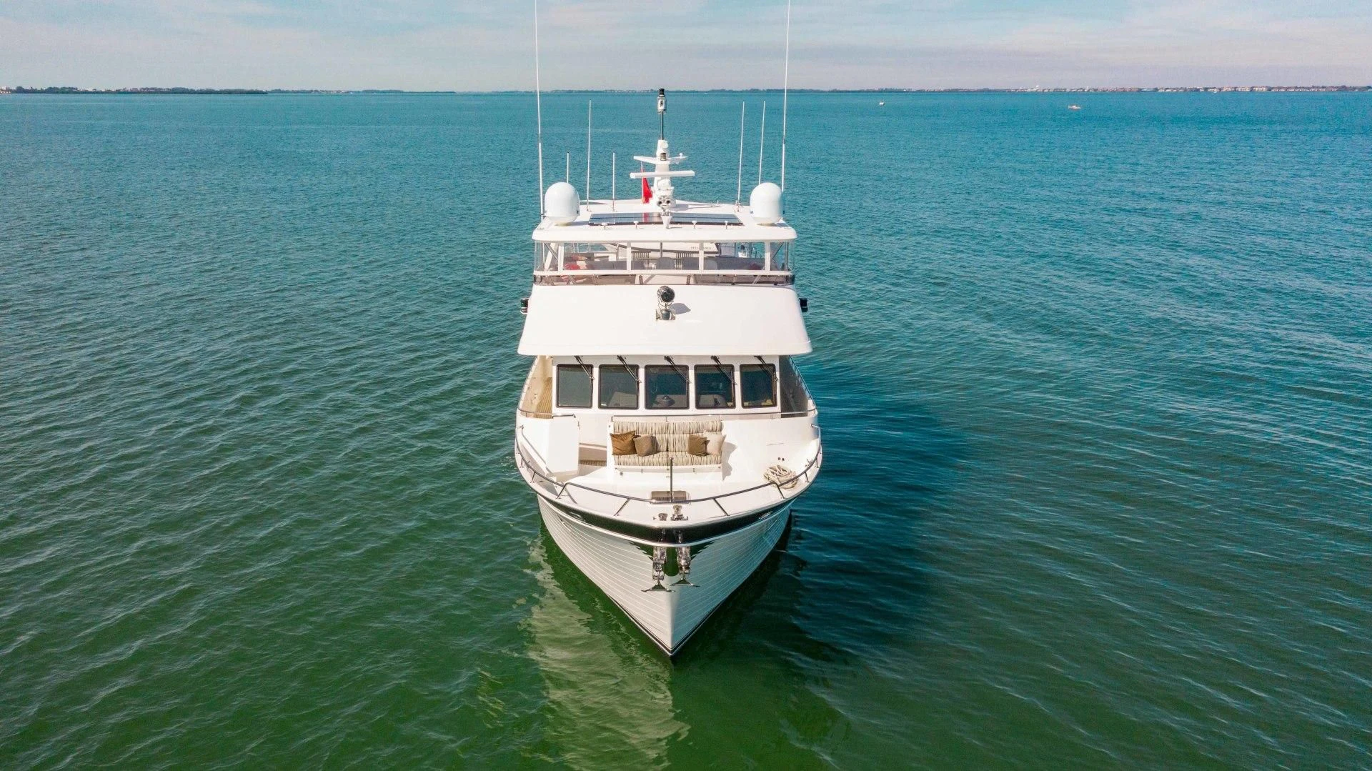 a boat in the water aboard ON LIBERTY Yacht for Sale